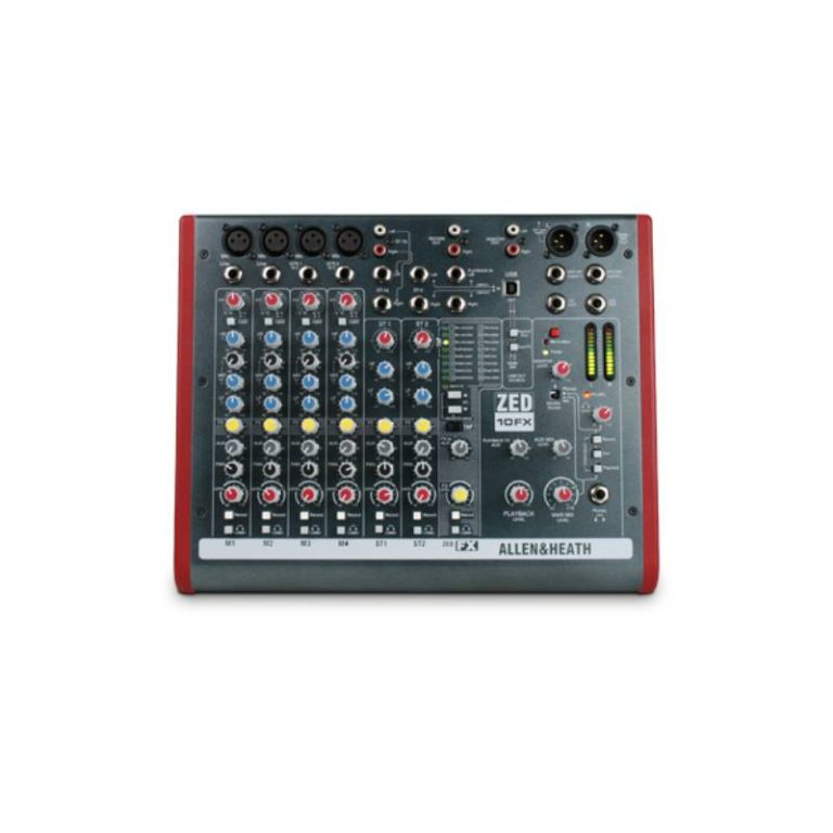 Allen Heath ZED 10FX Mixer 4 Mono 2 Stereo