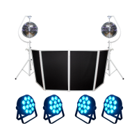 Smart Lights and Mirror Ball Bundle with DJ Facade