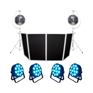 Smart Lights and Mirror Ball Bundle with DJ Facade