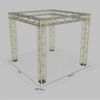 Tradeshow Booth Truss Package 10ft x 10ft x 10ft