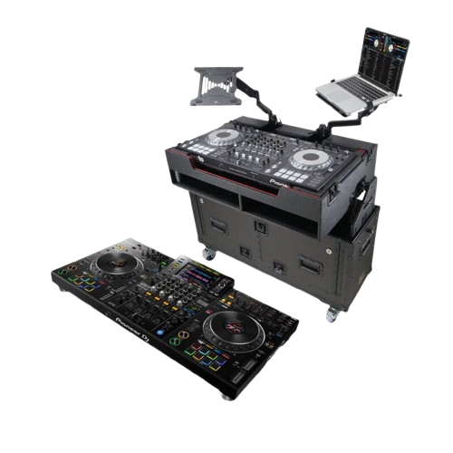 Pioneer DJ XDJ-XZ Controller and Flip-Ready Hydraulic Lift Case Package