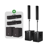 (2) RCF EVOX 12 Portable Array PA Systems Package - Optional Cover Pair