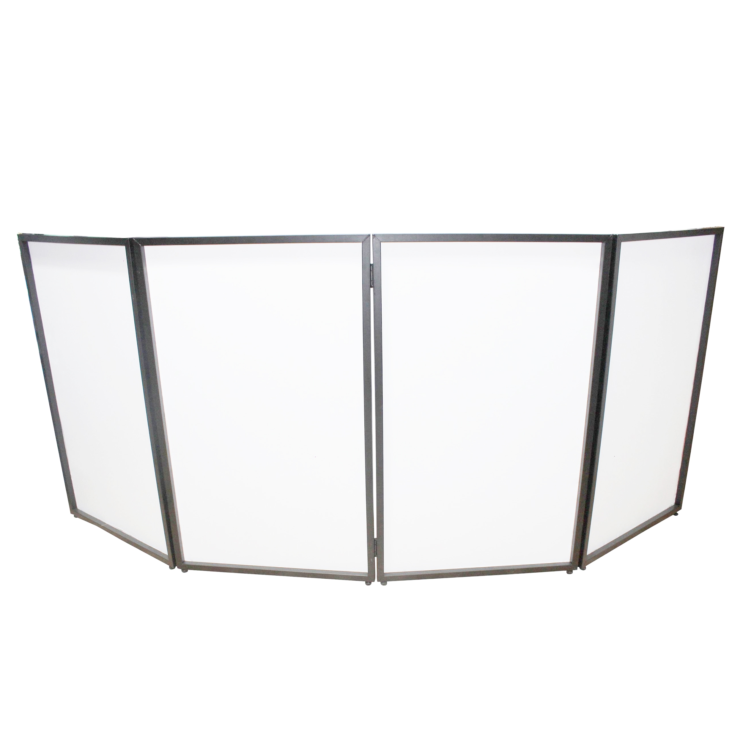 ProX 4 Panel DJ Facade Black Panels W/Carry Bag Incl 4 Black & 4 White