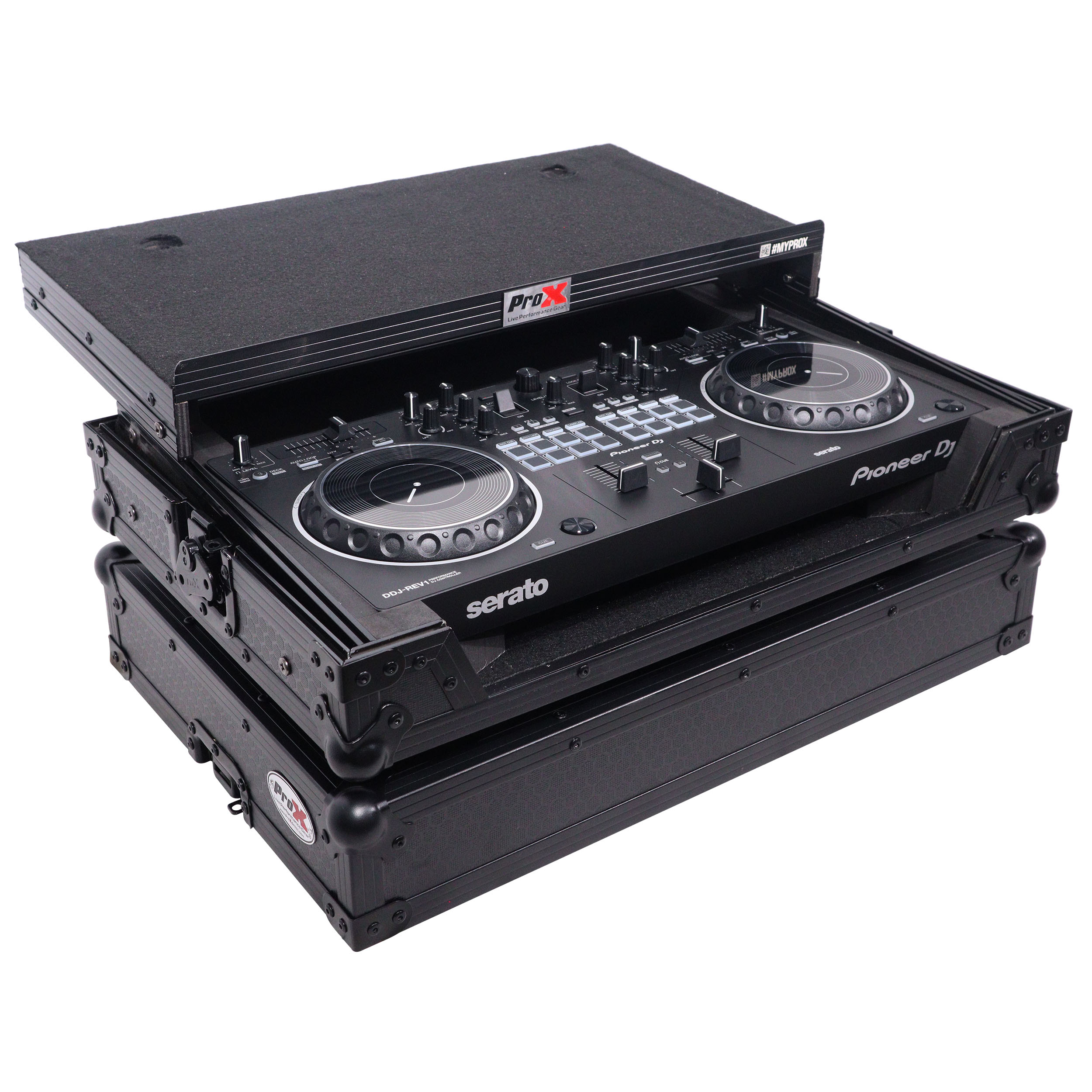 ATA Flight Case For Pioneer DDJREV1 DJ Controller with Laptop Shelf