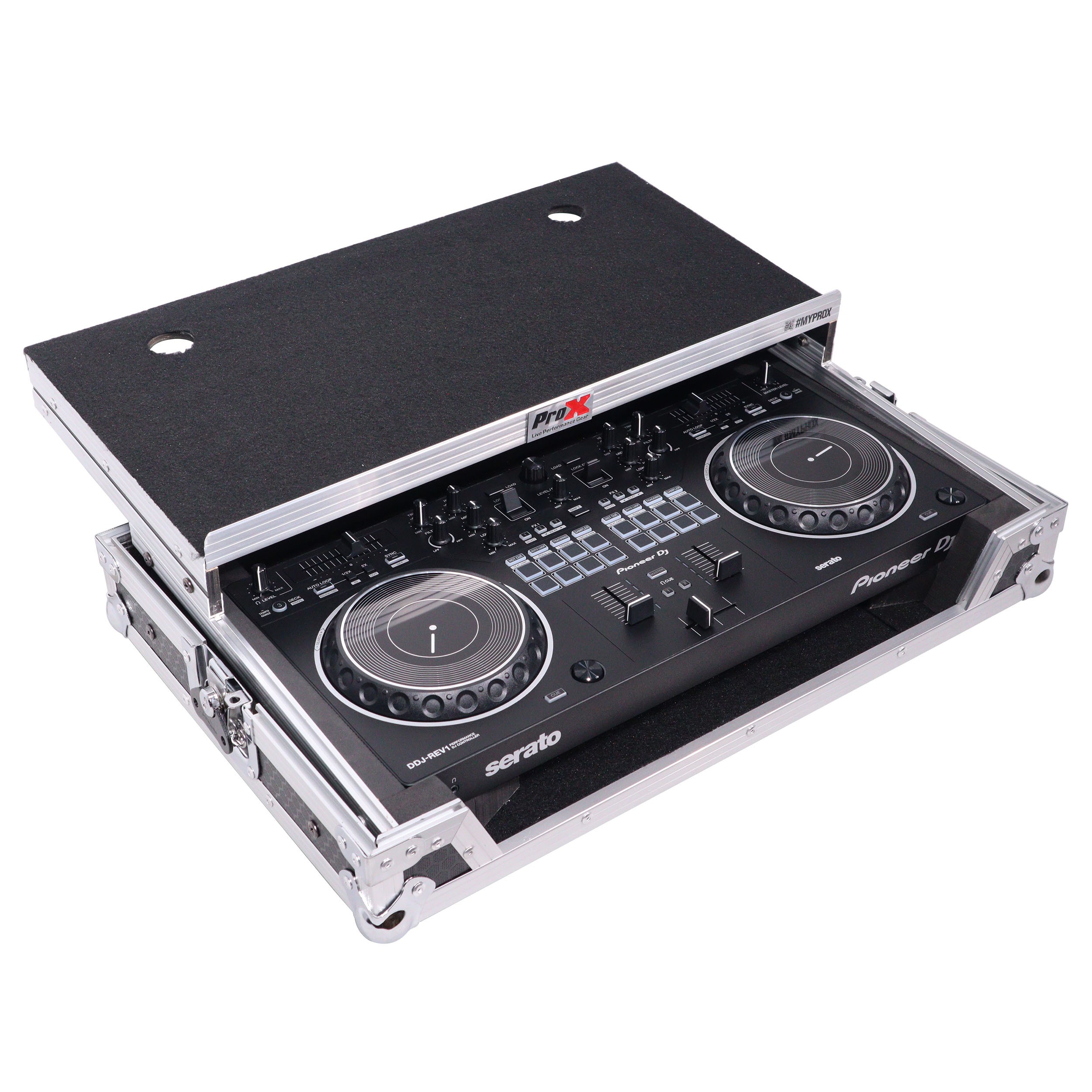 ATA Flight Case For Pioneer DDJREV1 DJ Controller with Laptop Shelf