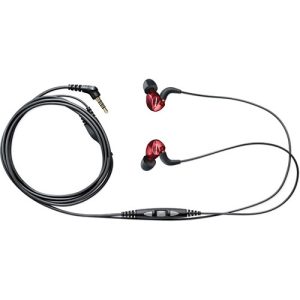 Shure SE535LTD Red Isolating Earphones with Gray 3.5mm Cable