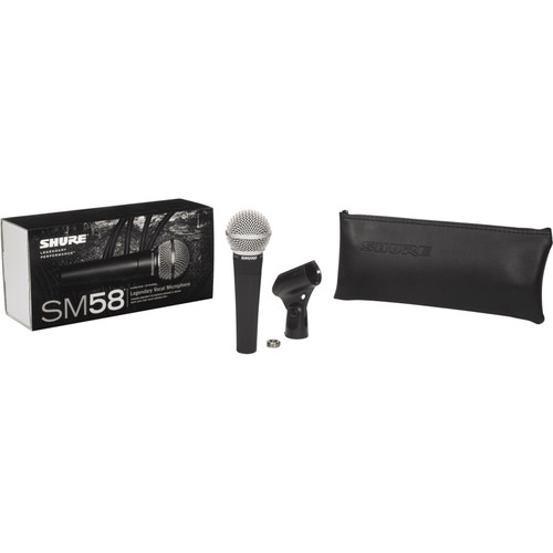 Front view of the Shure SM58-LC Handheld Dynamic