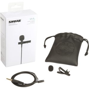 Set of the Shure MVL-3.5MM Omni Lavalier