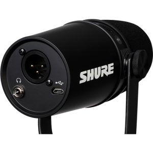 Connections of the Shure MV7-K Black Podcasting