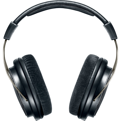 Front view of the Shure SRH1840-BK Professional Headphones