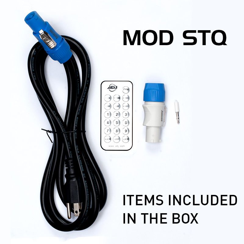 Items in the box of ADJ MOD STQ