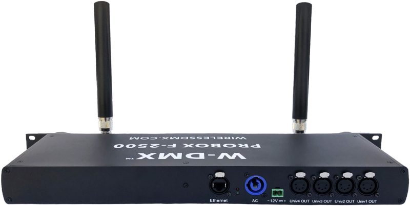 Back view W-DMX ProBox F-2500 G5 Wireless