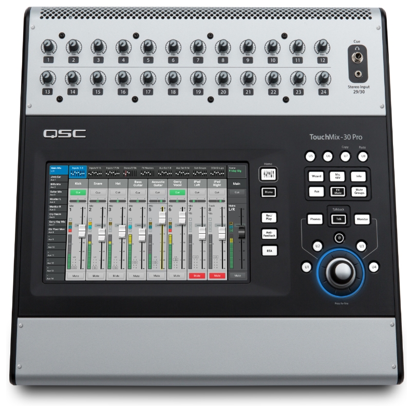 Main view QSC TouchMix-30 Pro 32-Channel