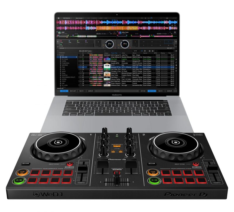 Front view of the Pioneer DJ DDJ-200