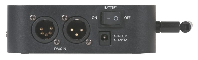 Connections of the Elation E-FLY Wireless DMX