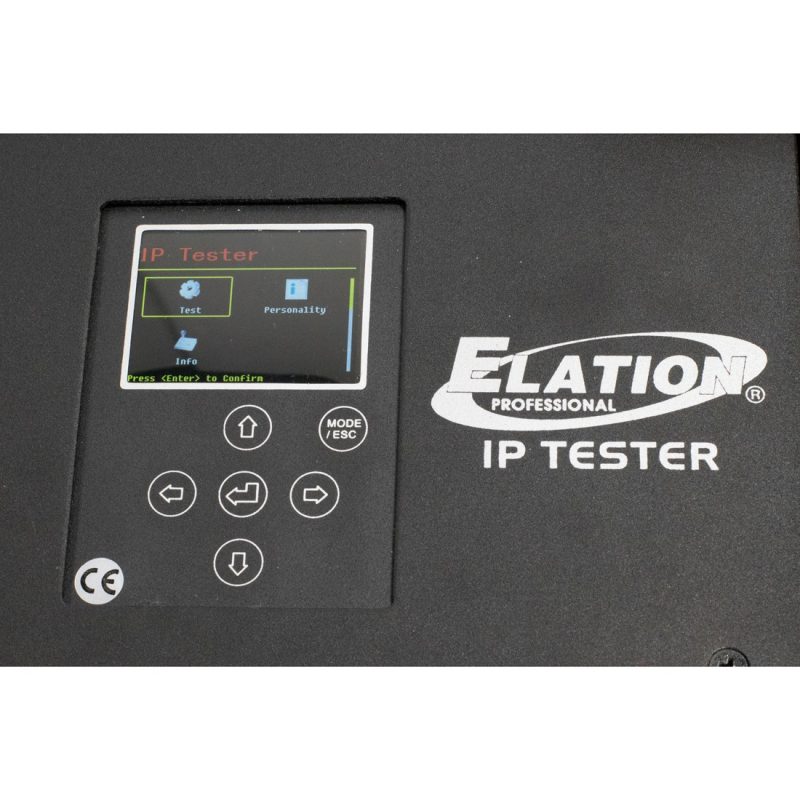Display of the Elation IP TESTER