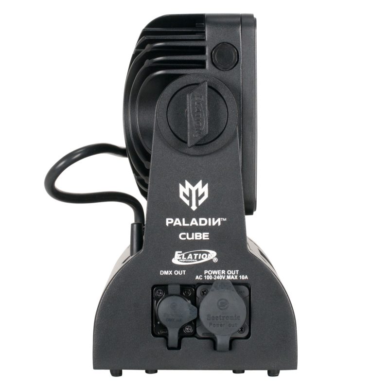 Side view of Elation Paladin Cube strobe