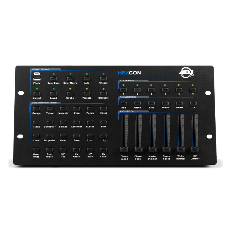 Main view ADJ Hexcon 36-Channel RGBWA+UV DMX Controller