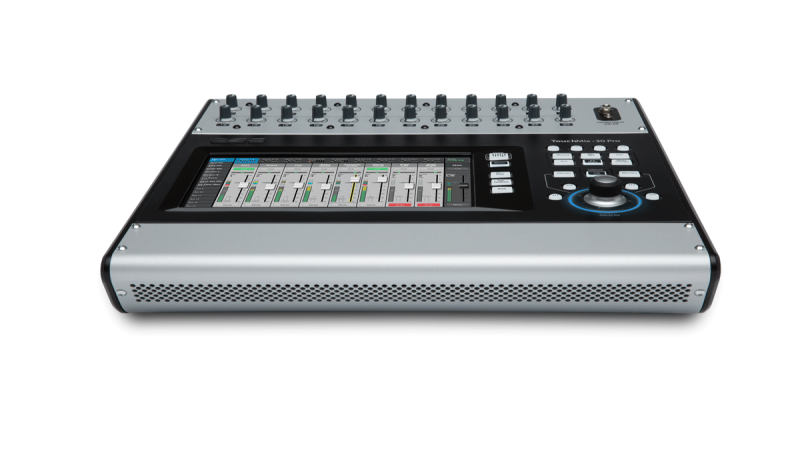 Side view of QSC TouchMix-30 Pro 32-Channel