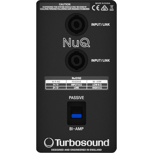 Label of the Turbosound NuQ152-WH Full Range