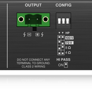 Connections of the Lab Gruppen 240 Watt