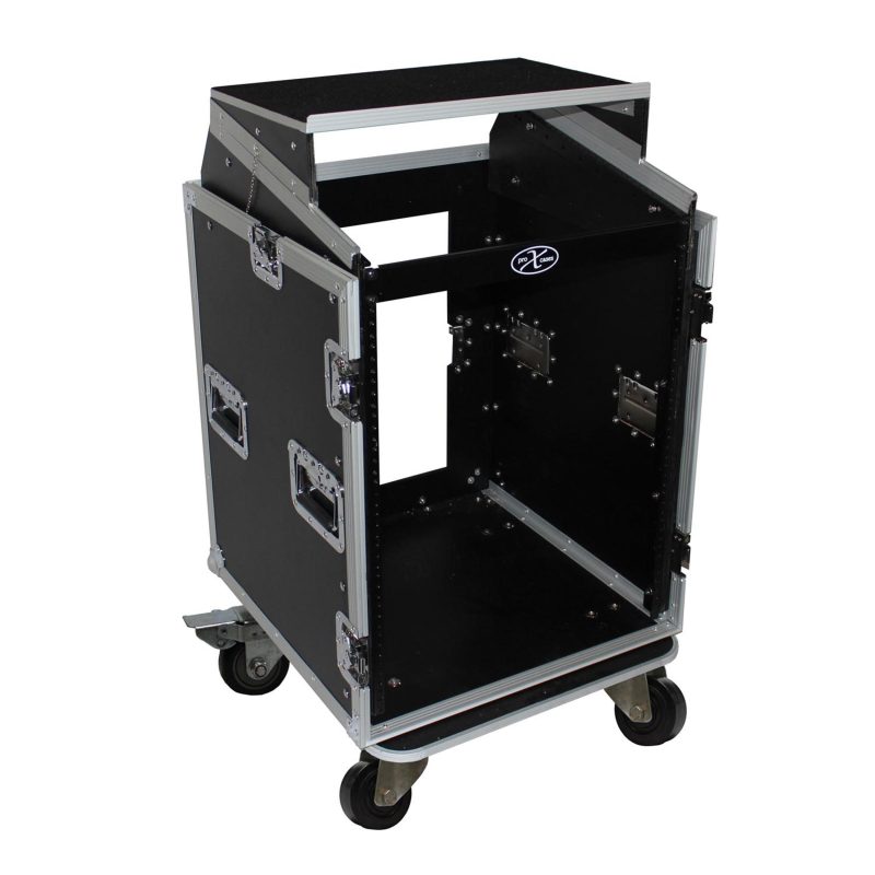 Left view of the ProX T-14MRLT 14U Vertical Rack