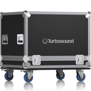 Left view of the Turbosound TBV118L-RC1 Road Case