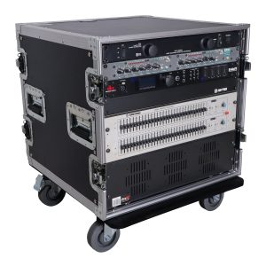 10U 10U Space Rack Mount Flight Case 19 Inch Depth W-Casters - Image 2