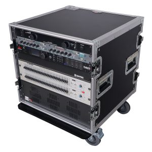 10U 10U Space Rack Mount Flight Case 19 Inch Depth W-Casters - Image 3