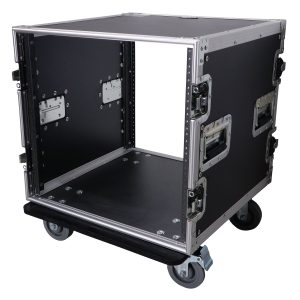 10U 10U Space Rack Mount Flight Case 19 Inch Depth W-Casters - Image 4