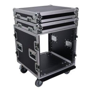 10U 10U Space Rack Mount Flight Case 19 Inch Depth W-Casters - Image 6