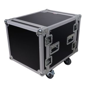 10U 10U Space Rack Mount Flight Case 19 Inch Depth W-Casters - Image 8