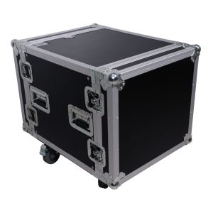 10U 10U Space Rack Mount Flight Case 19 Inch Depth W-Casters - Image 9