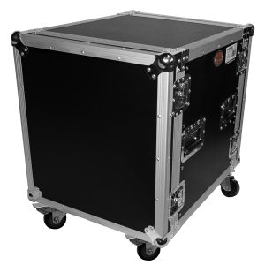 12U Space Amp Rack Mount ATA Flight Case 19 Inch Depth W-Casters - Image 4