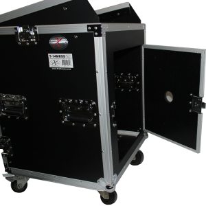14U Rack x 10U Top Mixer DJ Combo Flight Case - Image 2