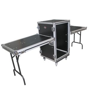 14U Space Shockproof Amp Rack ATA Flight Case 20" Depth