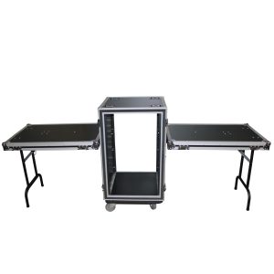 14U Space Shockproof Amp Rack ATA Flight Case 20" Depth - Image 3