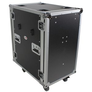 18U Space Amp Rack Mount ATA Flight Case 24 Inch Depth W-Casters - Image 2