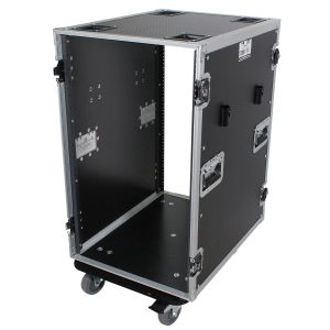 18U Space Amp Rack Mount ATA Flight Case 24 Inch Depth W-Casters - Image 3