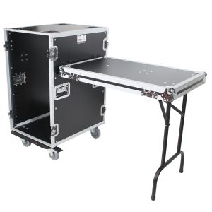 18U Space Amp Rack Mount ATA Flight Case 24 Inch Depth W-Casters - Image 5