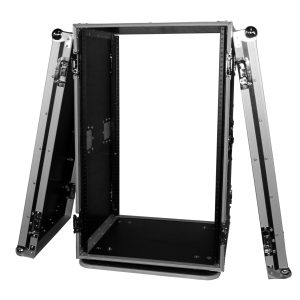 18U Space Amp Rack Mount ATA Flight Case 19 Inch Depth W-Casters - Image 2