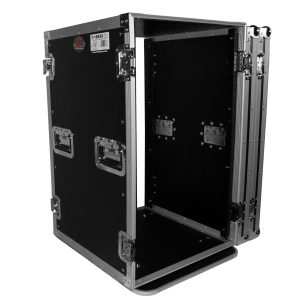 18U Space Amp Rack Mount ATA Flight Case 19 Inch Depth W-Casters - Image 5