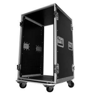 18U Space Amp Rack Mount ATA Flight Case 19 Inch Depth W-Casters - Image 7