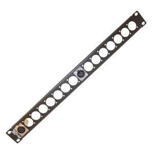 ProX 1U Rack Panel Punched for 16 XLR| Speaker twist connector or Power Connection compatible Connectors - Image 2