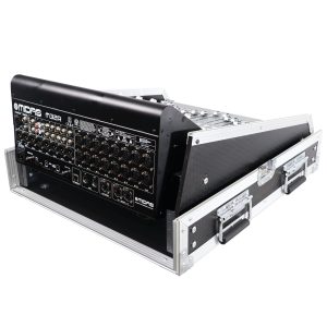 13U Top Mixer-DJ 2U Rack Combo Flight Case W-Laptop Shelf - Image 4