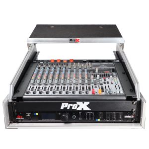 13U Top Mixer-DJ 2U Rack Combo Flight Case W-Laptop Shelf - Image 6