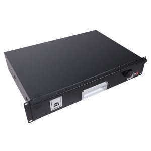 2U Rack Space 12" Depth Rack Mount Drawer for Audio| DJ| and IT Server rack cases. - Image 2