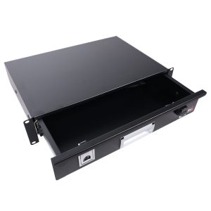 2U Rack Space 12" Depth Rack Mount Drawer for Audio| DJ| and IT Server rack cases. - Image 4