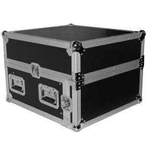 4U Rack x 10U Top Mixer DJ Combo Flight Case w Laptop Shelf - Image 4