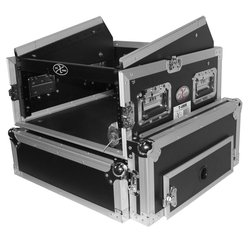 4U Rack x 10U Top Mixer DJ Combo Flight Case